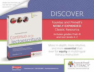 Continuo de la lectoescritura, Expanded Edition, PreK-8 Digital Sampler